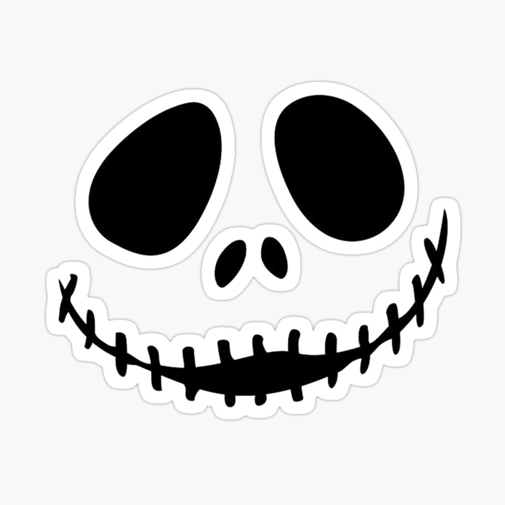 Jack Skellington Face Nightmare Before Christmas Art Board Print For Sale By FilmFit Redbubble