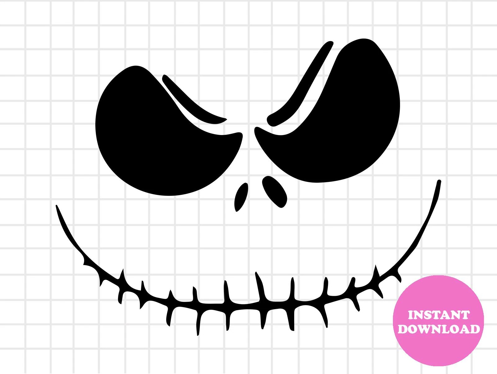 Jack Skellington Face Printable Etsy