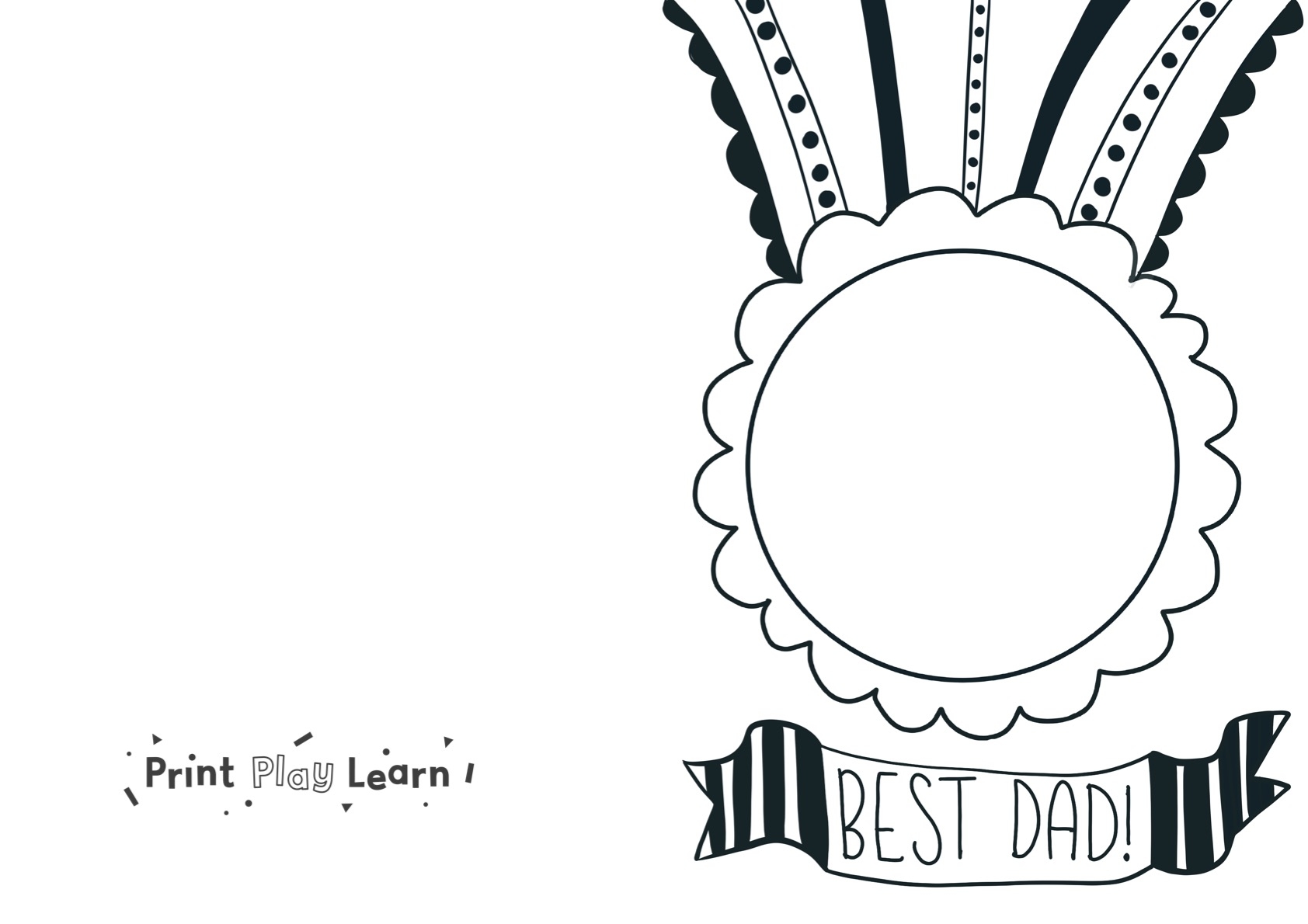 Fathers Day Template Printable