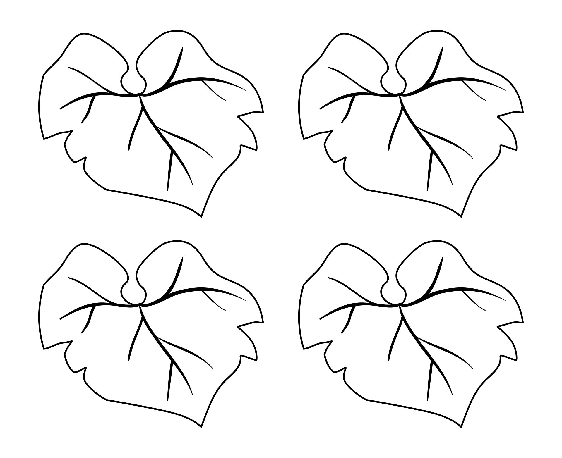 Printable Pumpkin Leaf Template