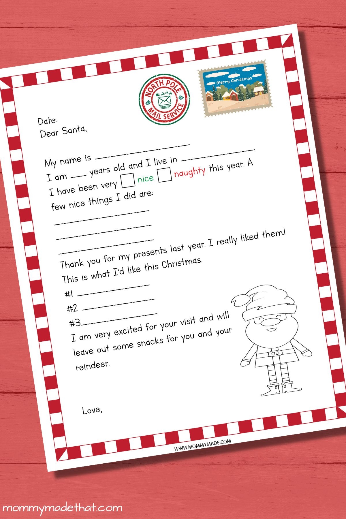 Free Santa Letter Printable Templates