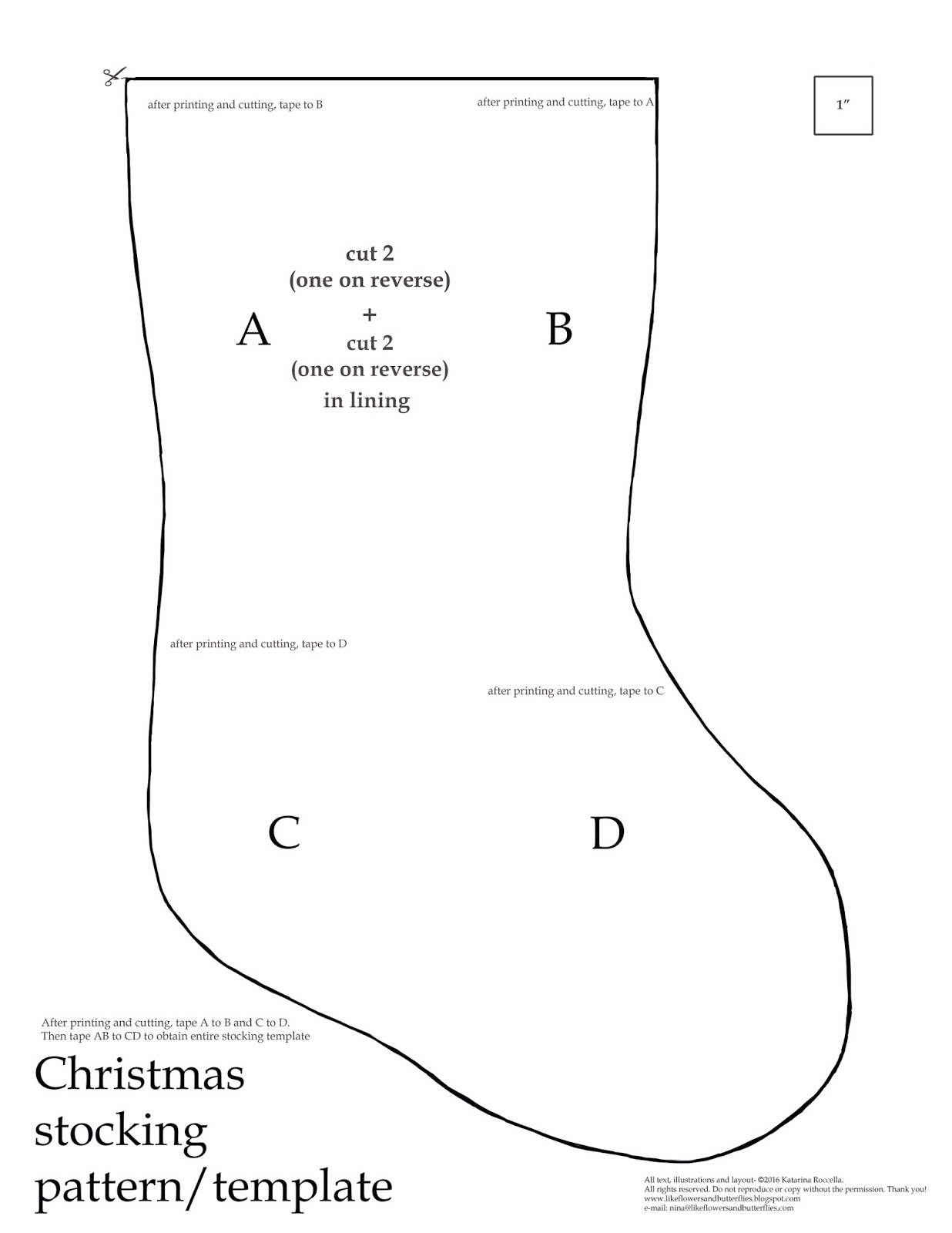 Likeflowersandbutterflies Christmas Stocking Tutorial Pattern Likeflowersandbutterflies Christmas Stocking Tutorial Pattern