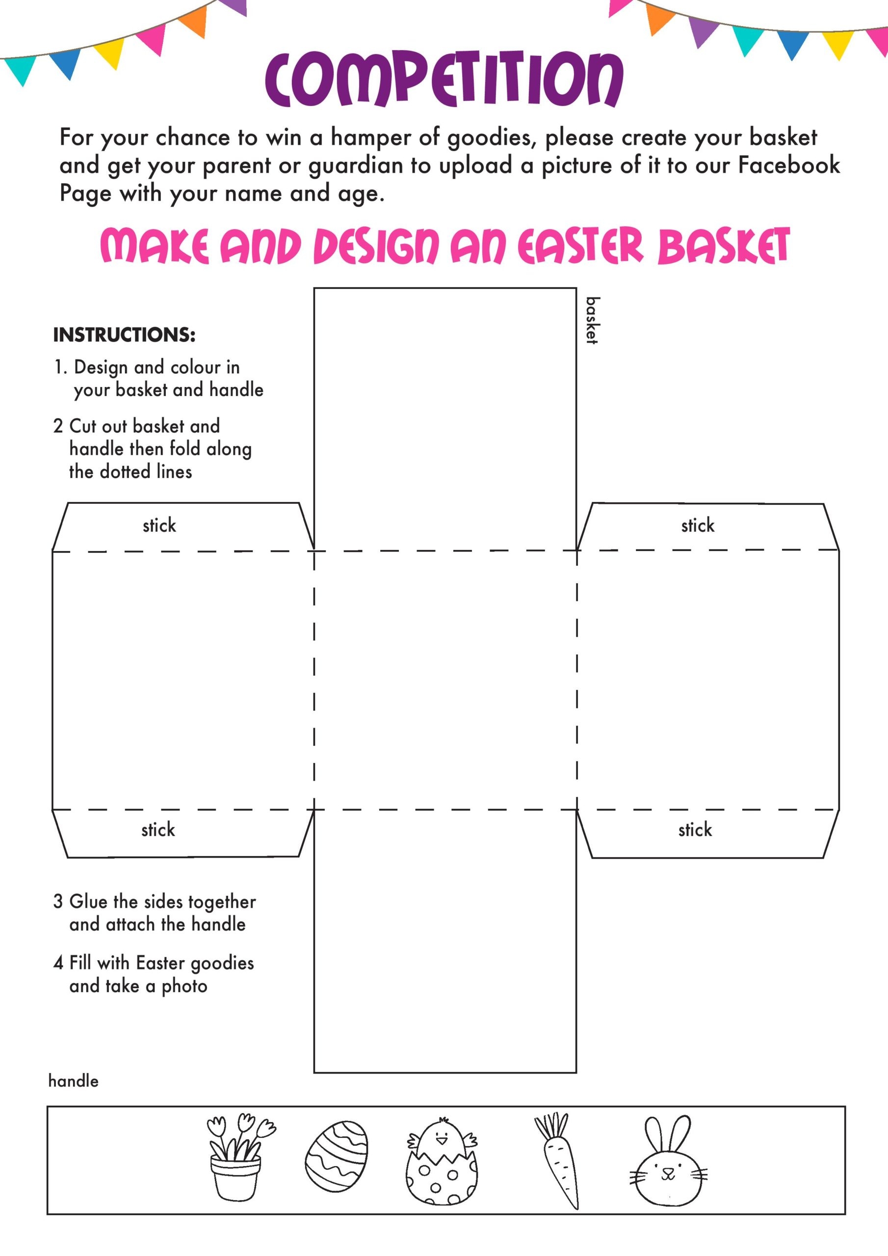 Cut Out Basket Template Printable Cut Out Basket Template Printable