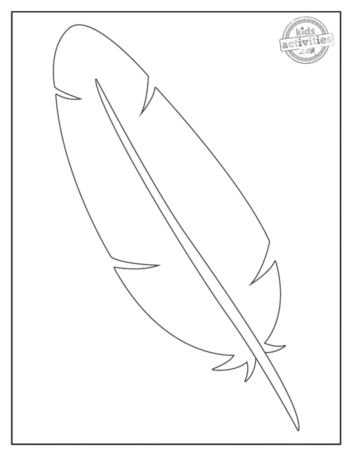 Make Thanksgiving Day Crafts With Turkey Feather Template Kids Activities Blog