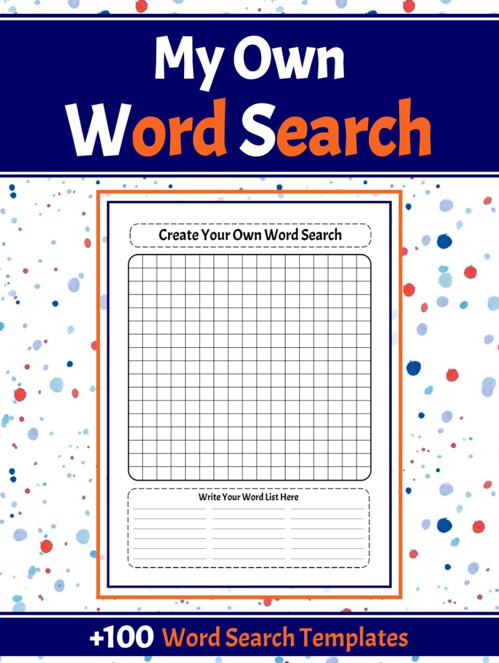 My Own Word Search Blank Word Search Templates Book Create Your Own Word Search Puzzles Make Your Own Word Search Fill In The Blank Word Search Blank Word Search Puzzles Hardcover 