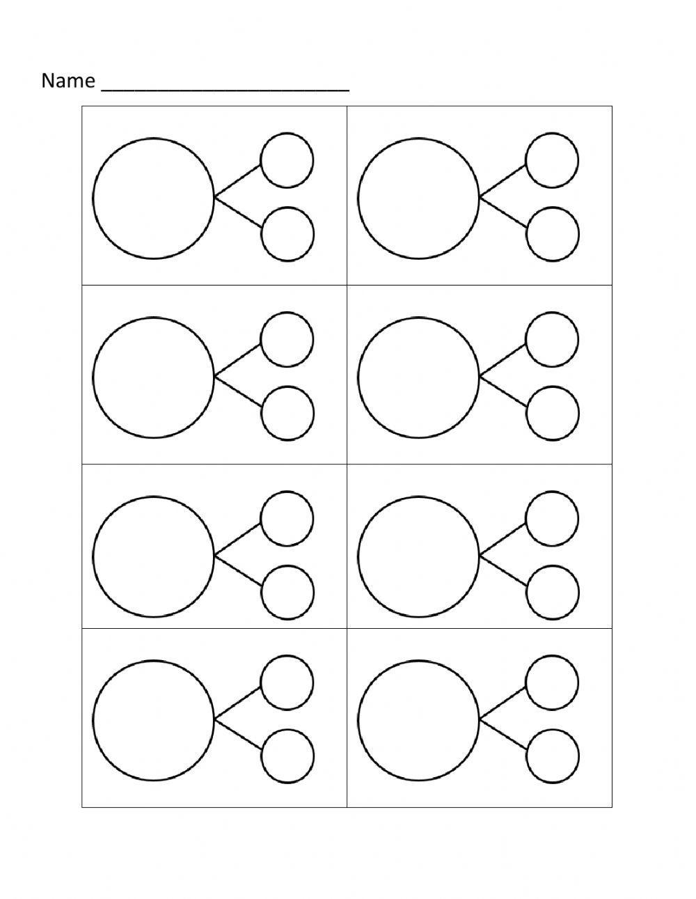 Number Bond Template Superstar Worksheets Worksheets Library