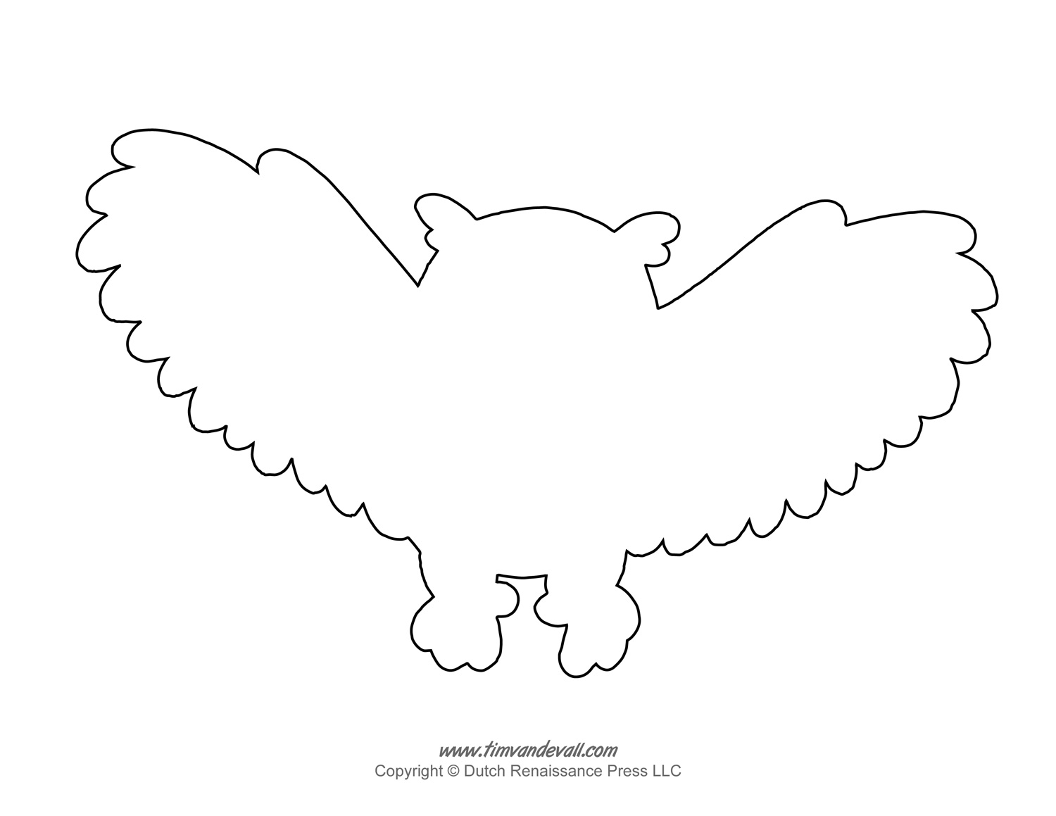 Printable Owl Outline Template