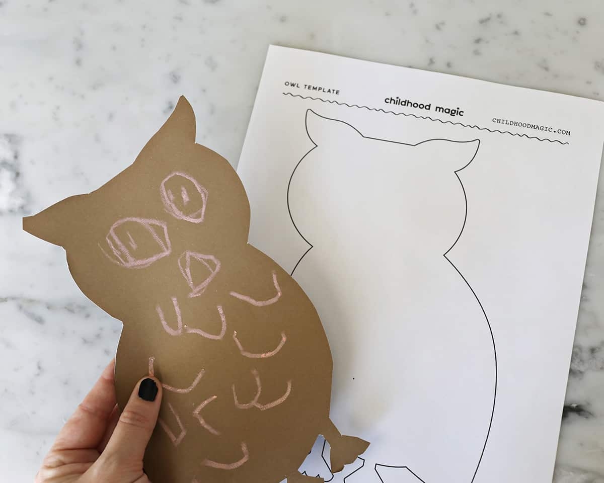 Owl Template Childhood Magic