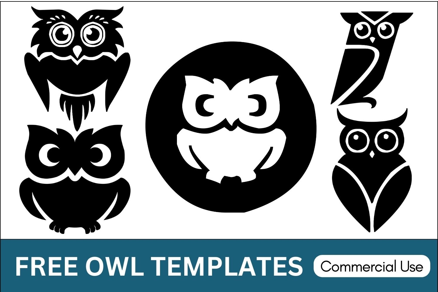 Owl Templates FREE Printables Stencils Silhouette