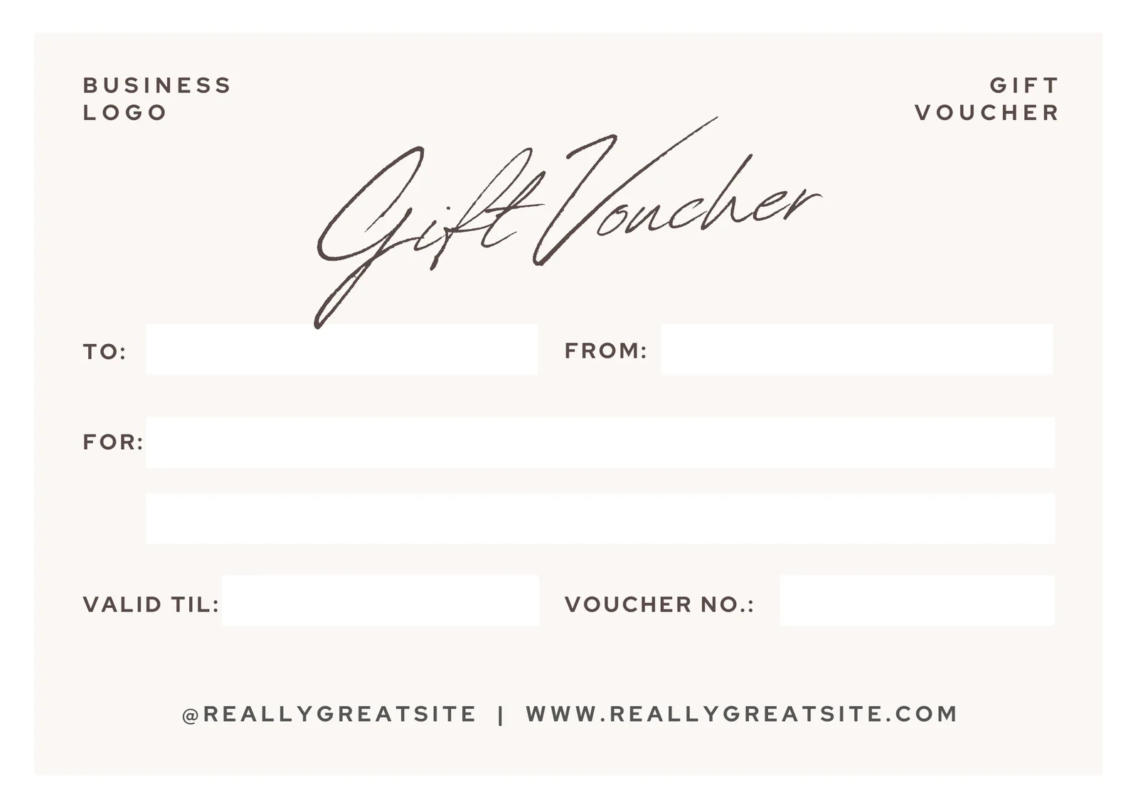 Free Printable Voucher Template
