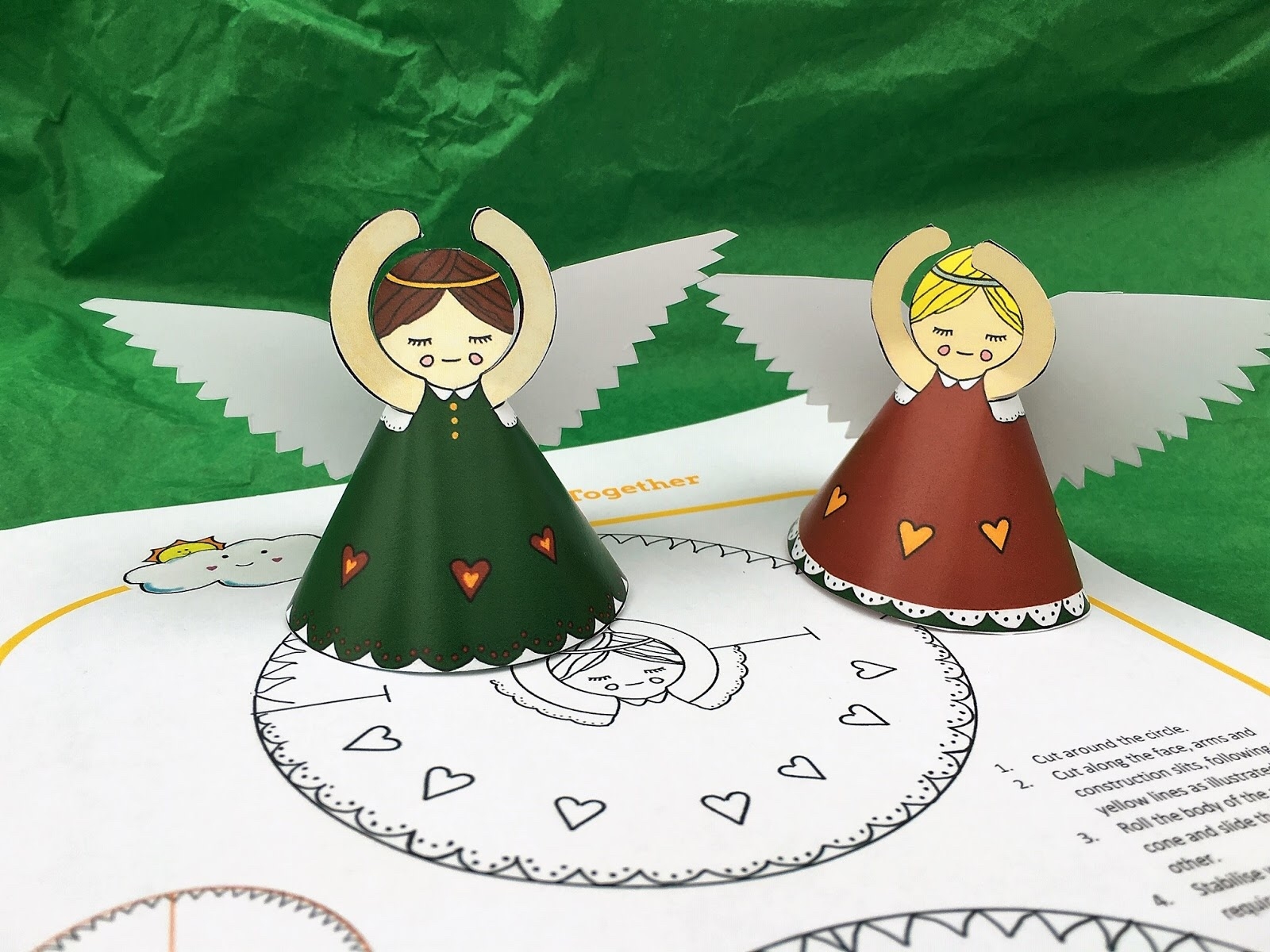 Paper Angels Make Time Together Paper Angels Make Time Together