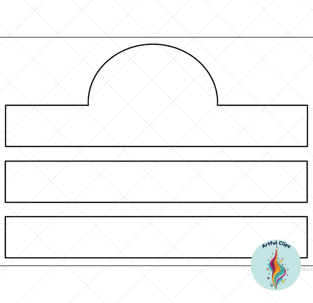 Paper Crown Template Set For Kindergarten Crafts Free