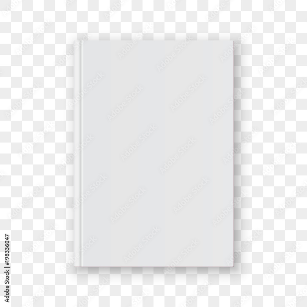 Photo U0026 Art Print Book Cover Blank White Vertical Design Template Avector