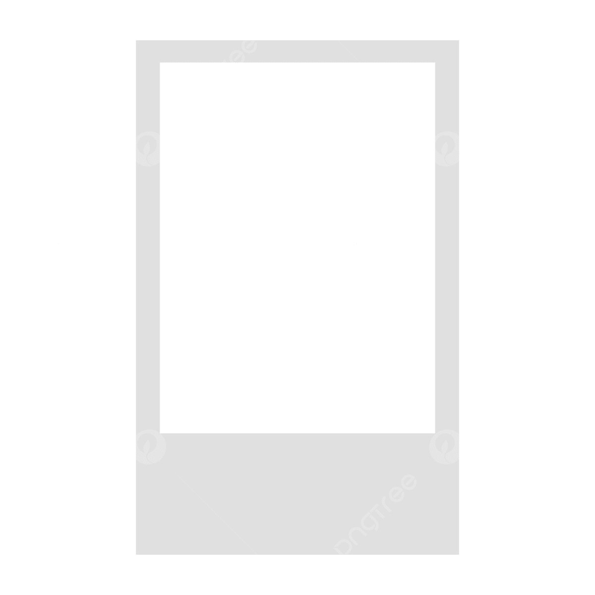 Polaroid Template Grey Pastel Template Download On Pngtree