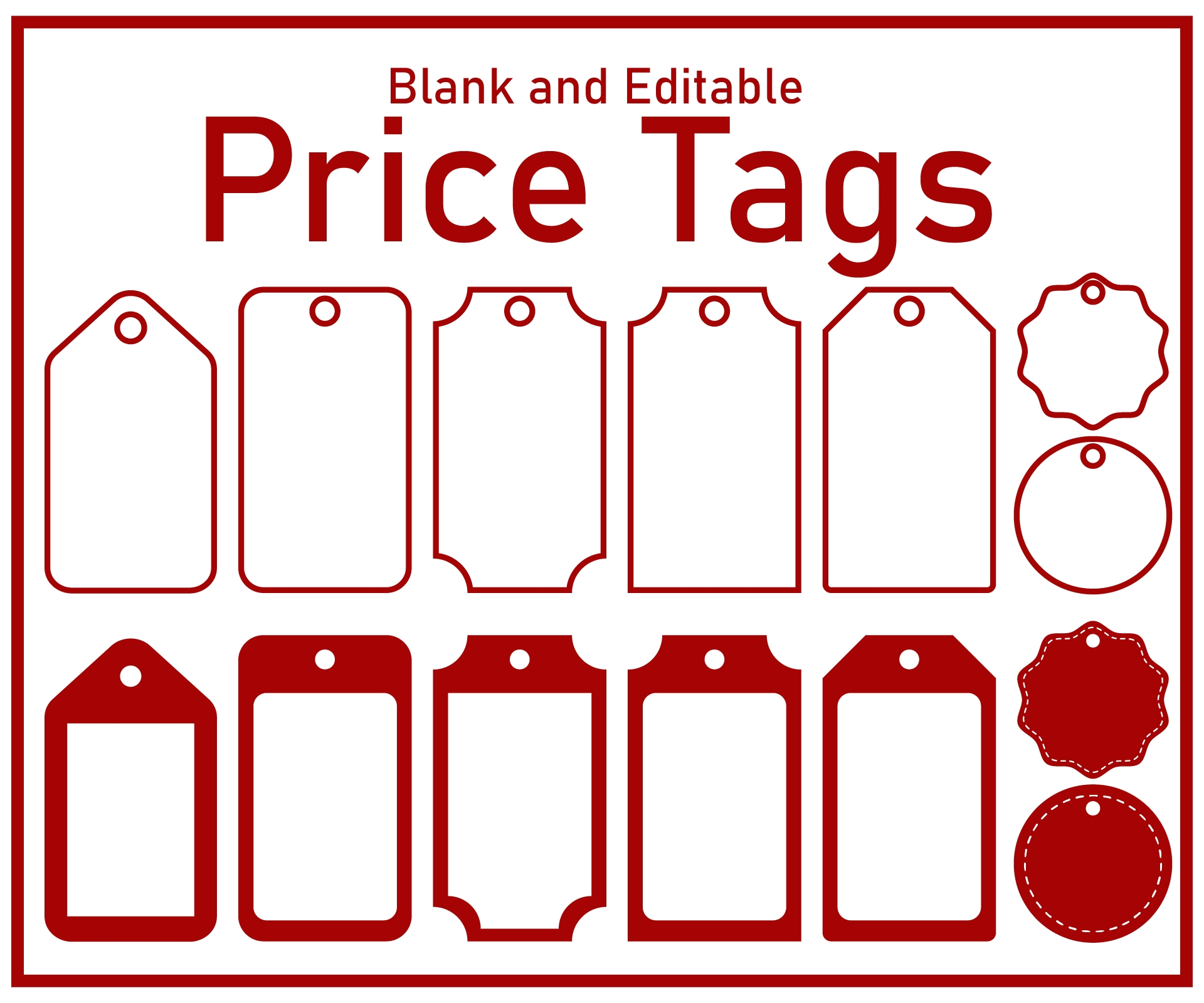 Price Tags Labels Template 10 Free PDF Printables Printablee Worksheets Library