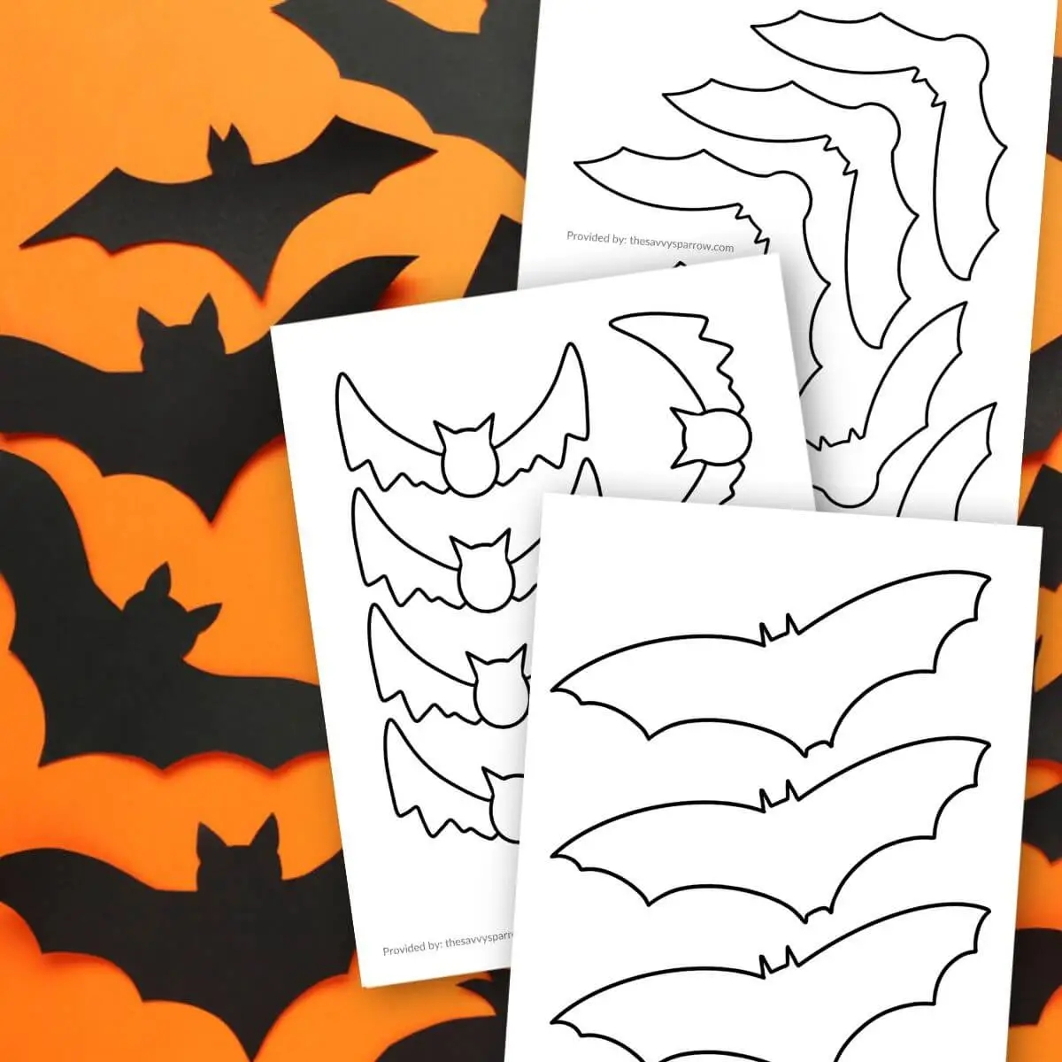 Free Printable Halloween Bat Templates
