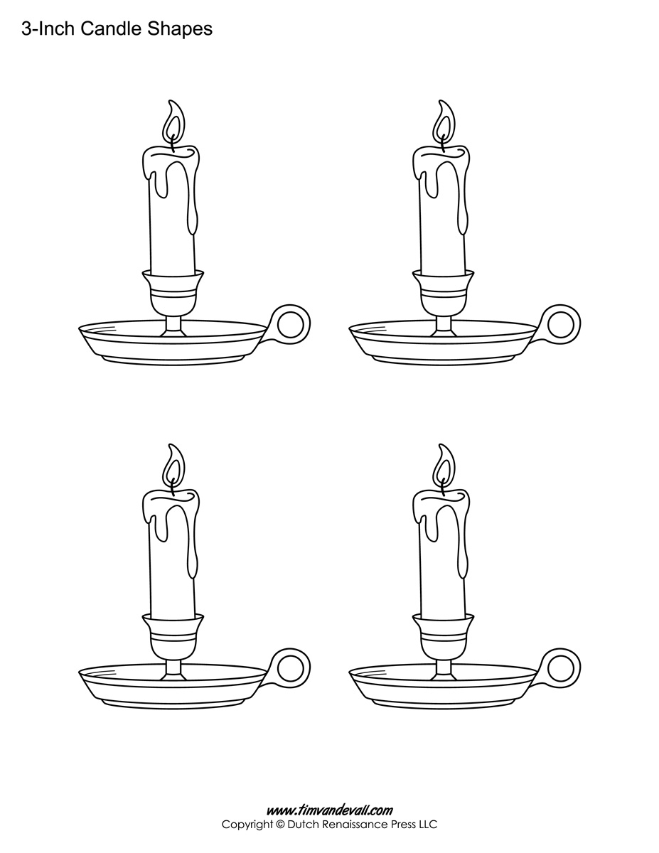 Printable Candle Template Tim s Printables