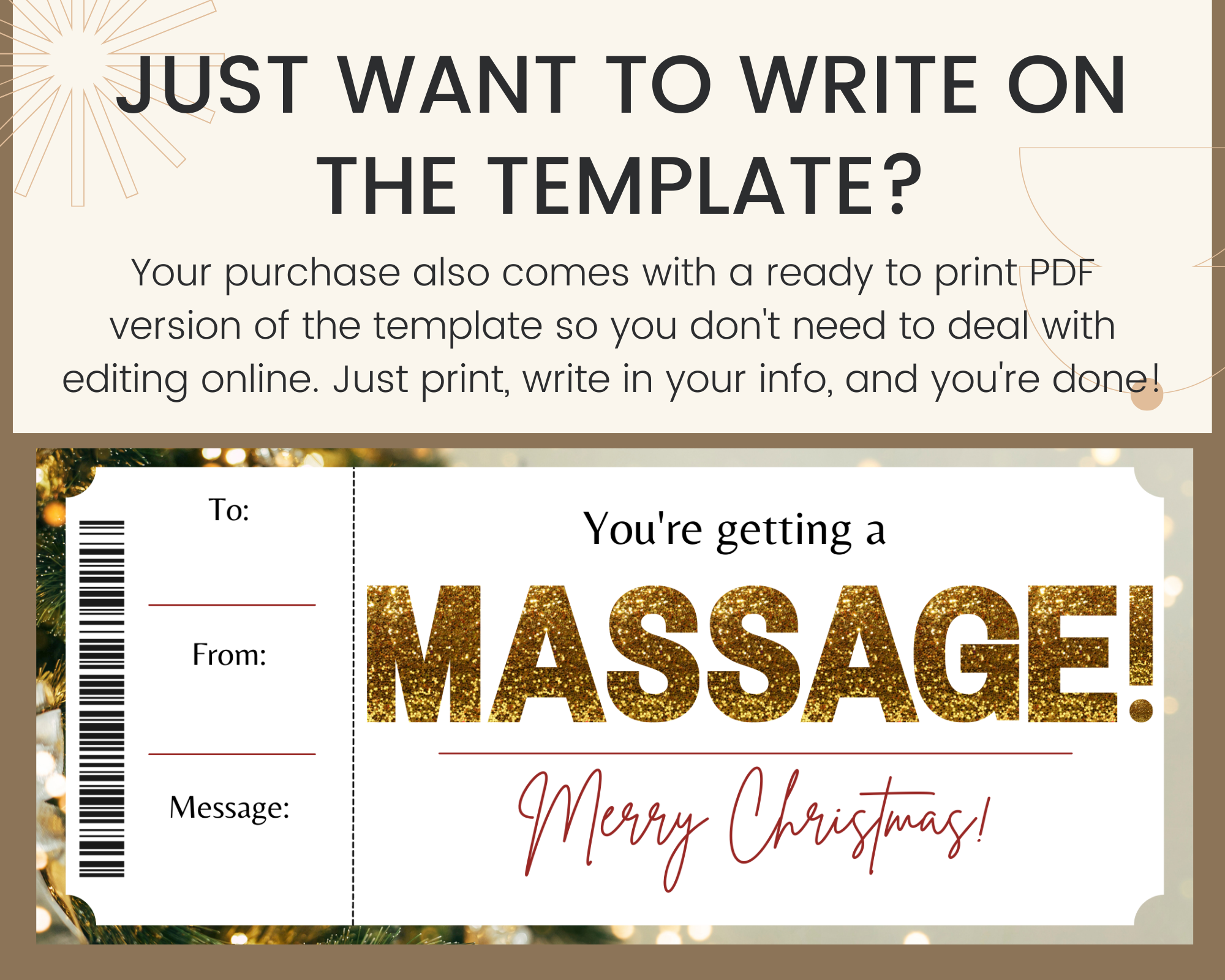 Free Printable Massage Voucher Template