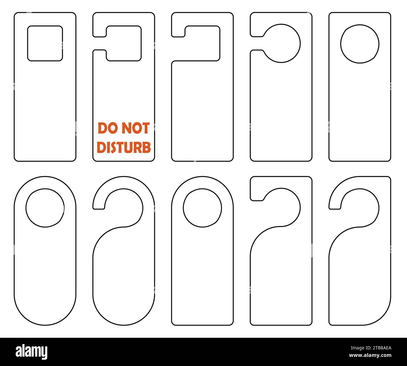 Printable Door Cut Out Stock Images Pictures Alamy