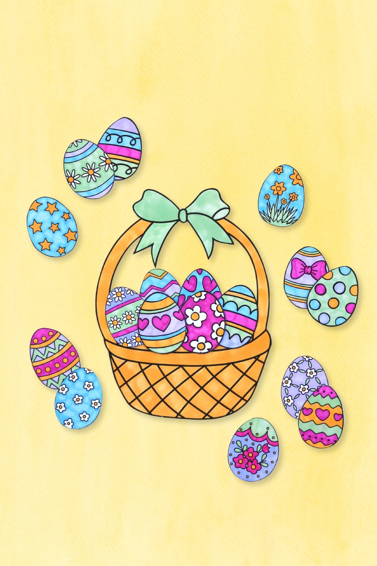 Printable Easter Basket Craft Gathering Beauty