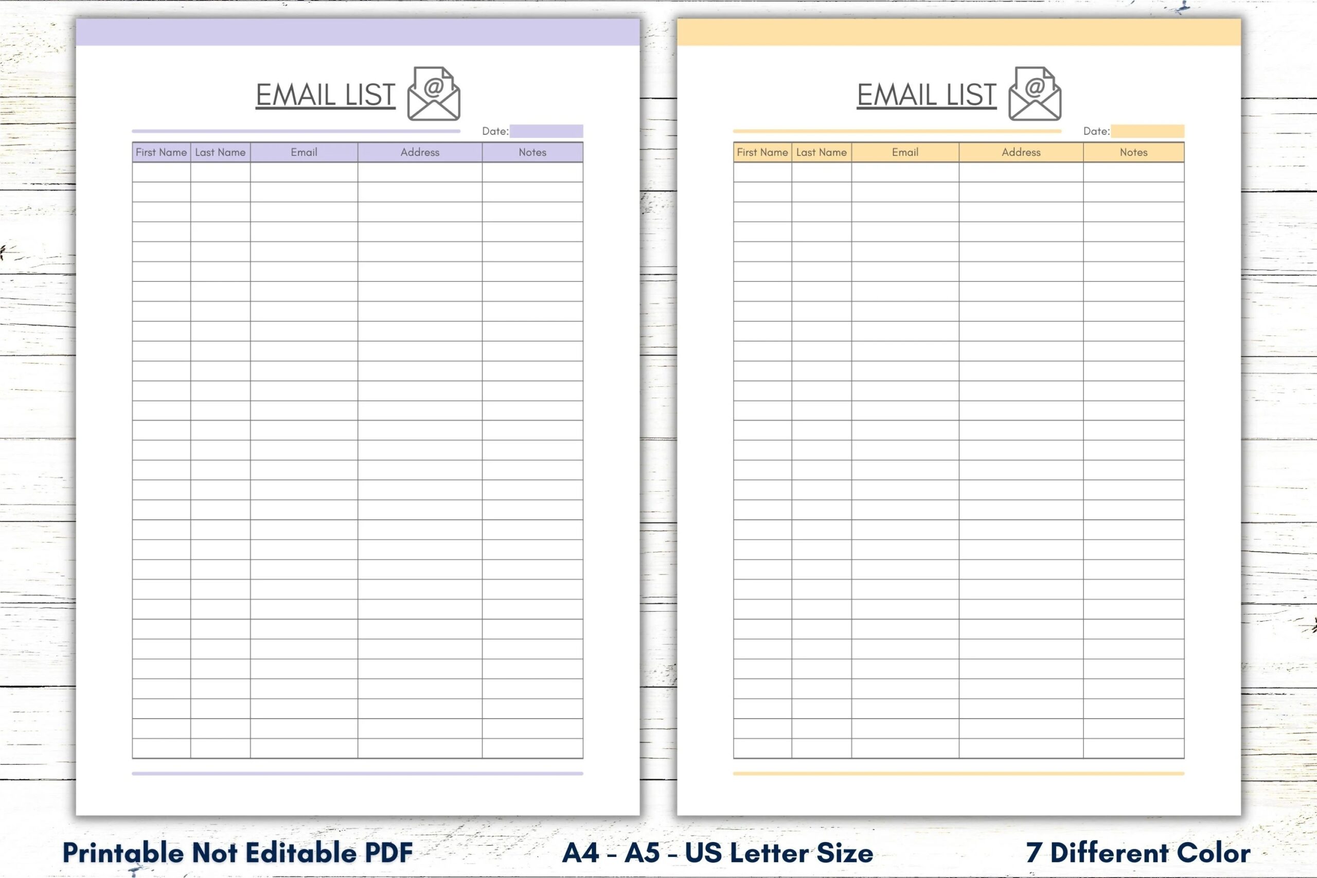 Blank Email Template Printable