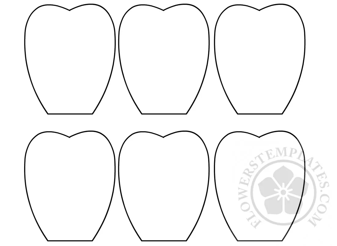Printable Flower Petal Template Flowers Templates