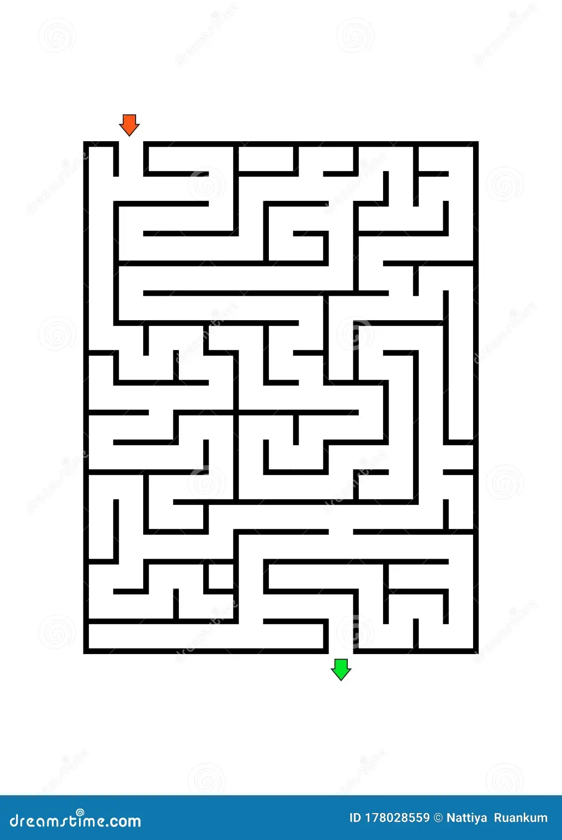 Printable Mazes For Kids Maze Games Worksheet For Children Worksheet For Education Stock Vector Illustration Of Sign Cartoon 178028559