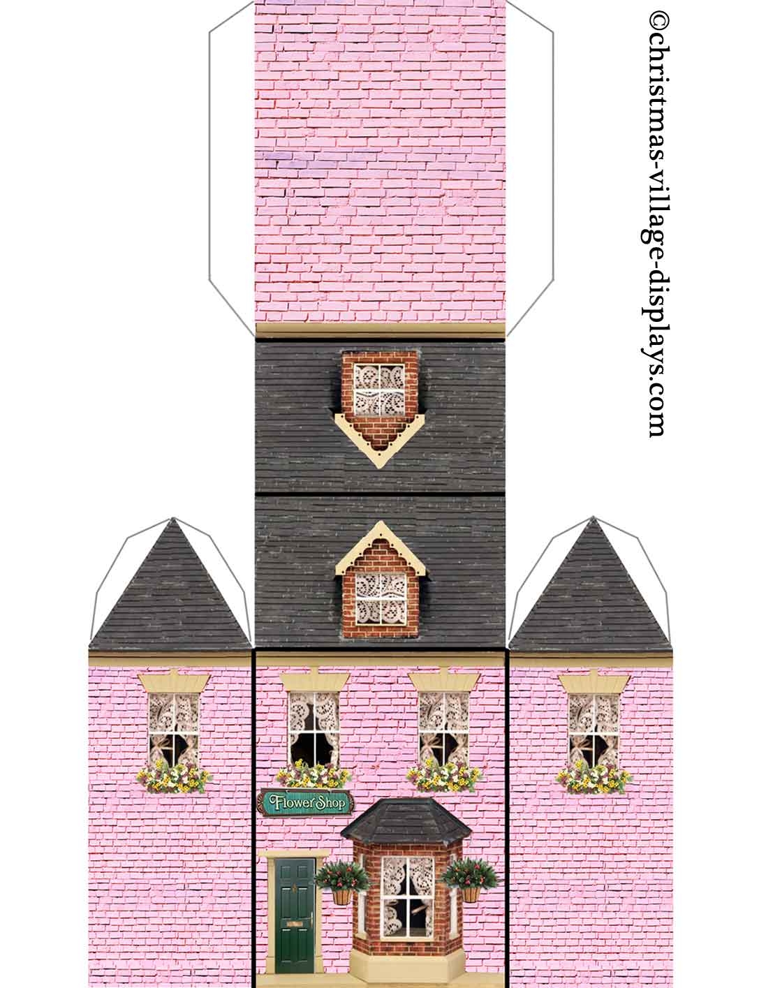 Printable Paper Village Template