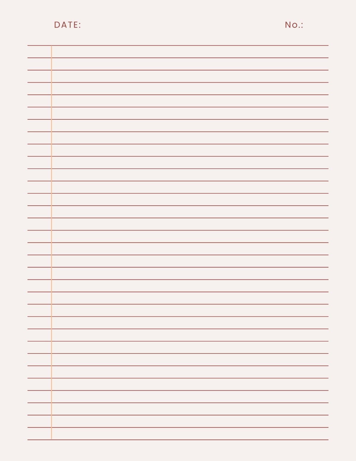 Printable Notebook Paper 28 PDF Documents Download