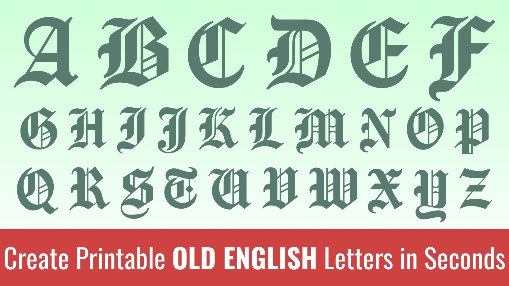 Fancy Letter Free Printable Alphabet Stencils Templates