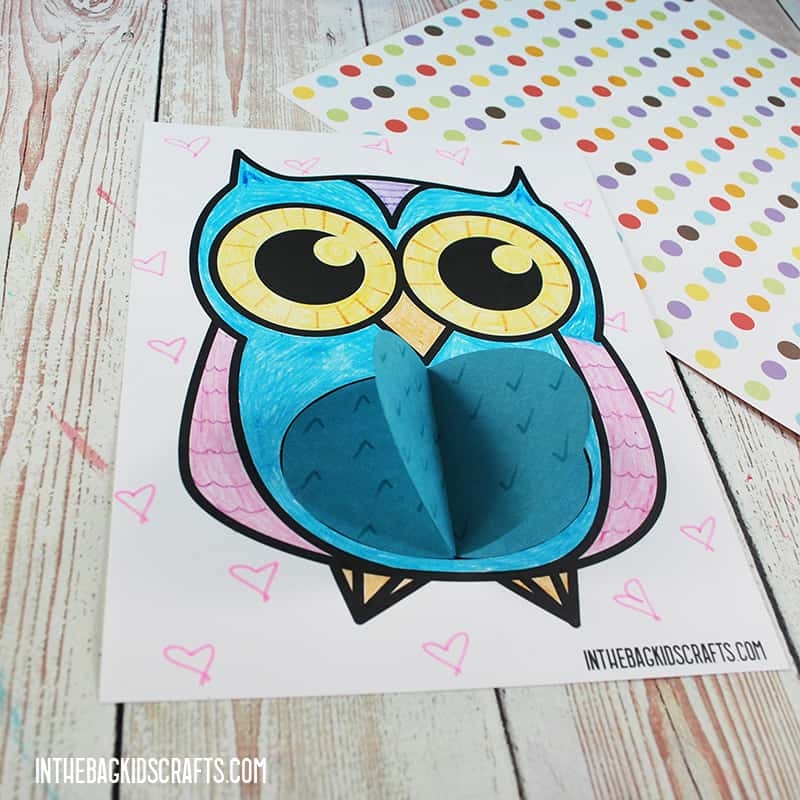 Printable Owl Craft FREE Template In The Bag Kids Crafts
