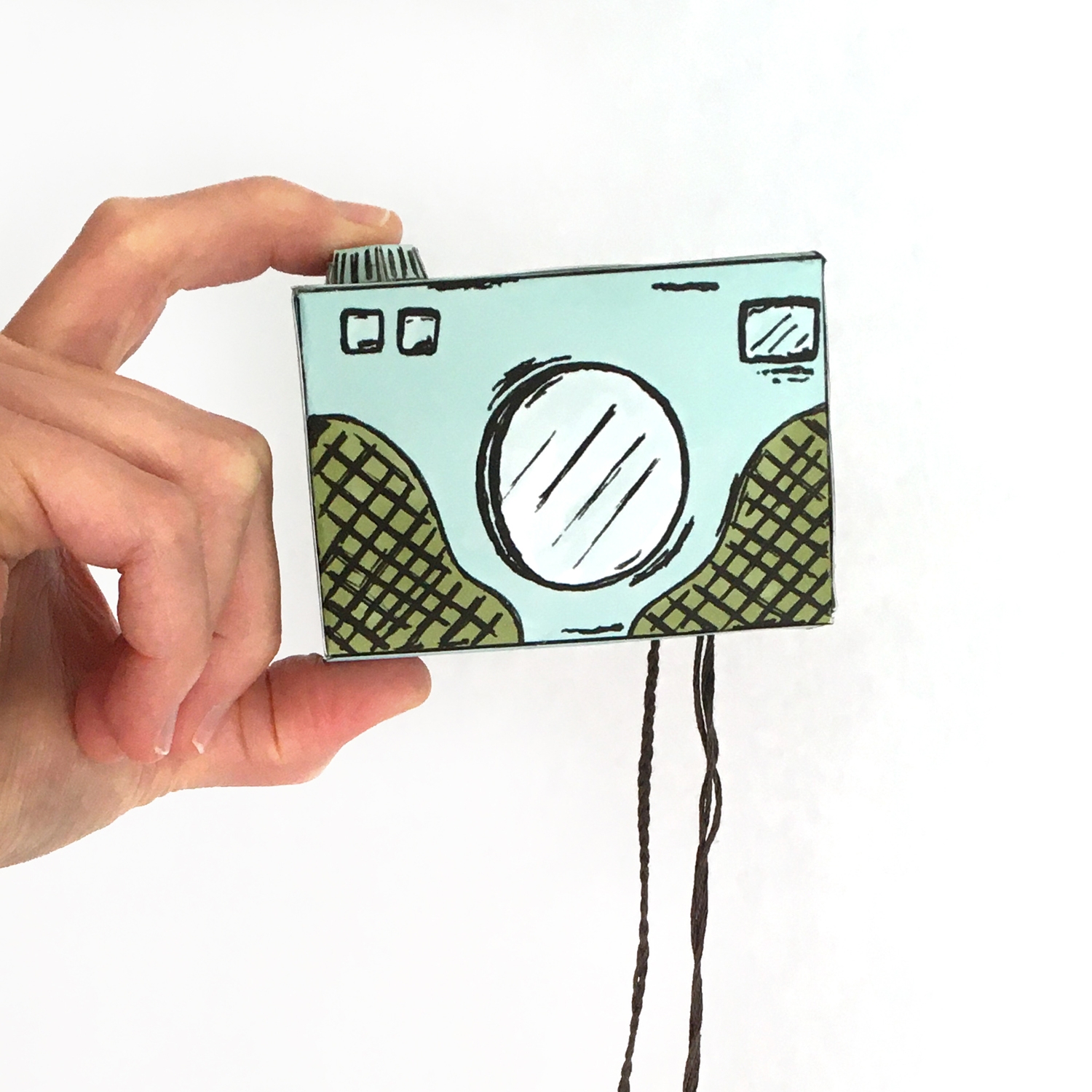 Printable Paper Camera Hello Small World