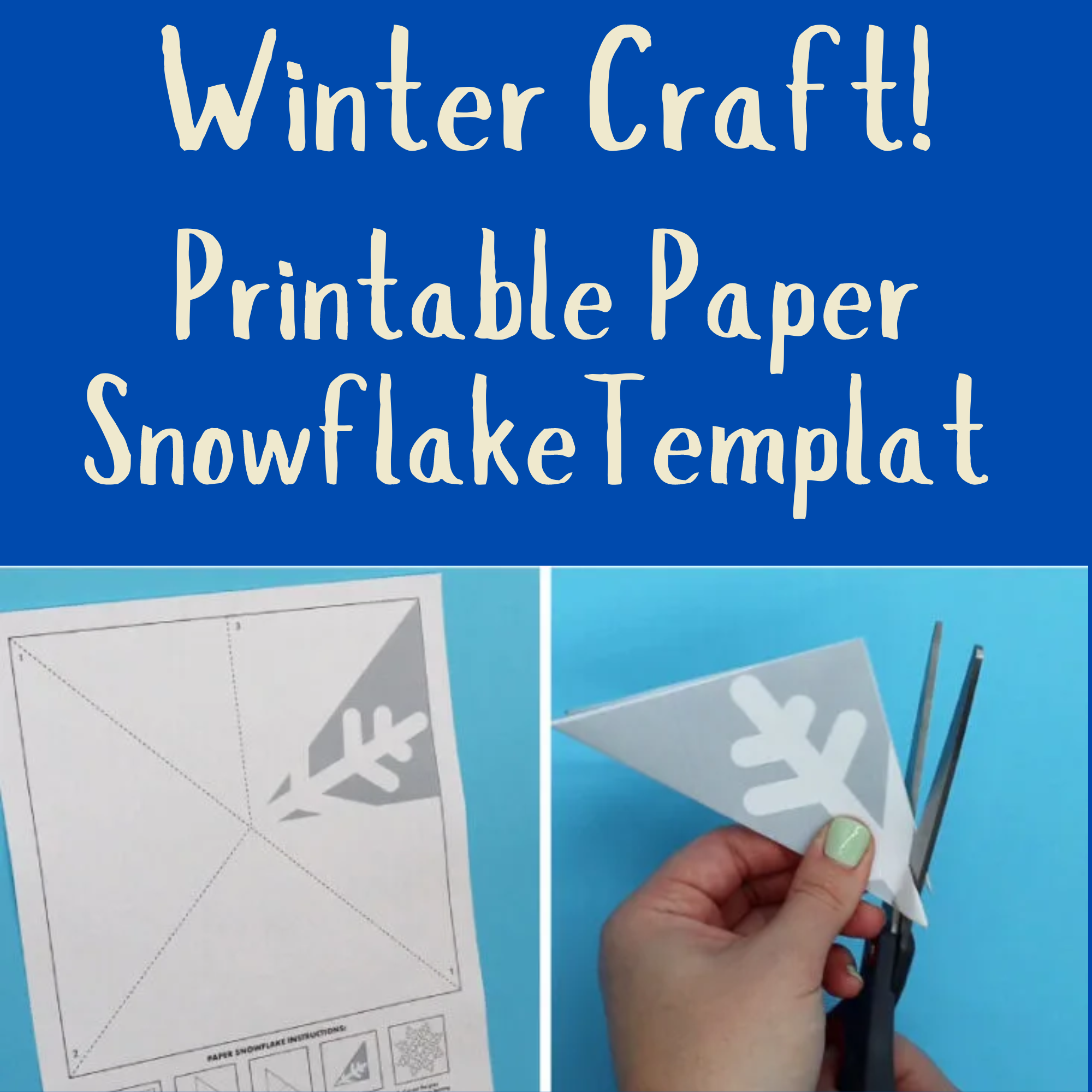 Printable Paper Snowflake Template Winter Activities Winter Craft Made By Teachers