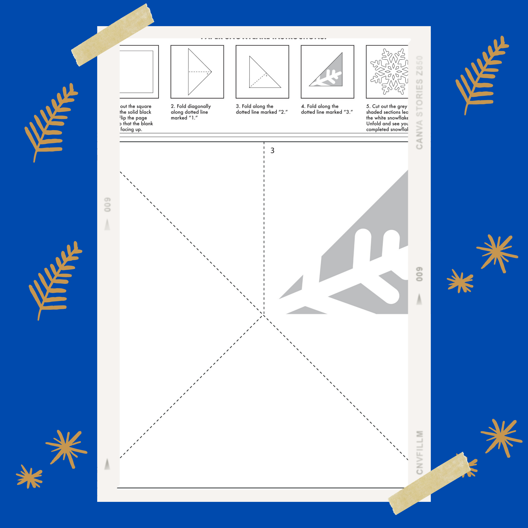 Printable Paper Snowflake Template Winter Activities Winter Craft Made By Teachers
