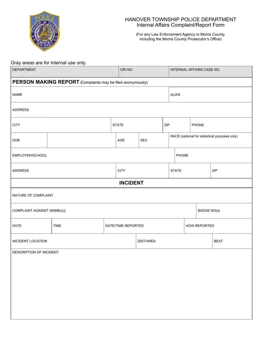 Printable Police Station Template