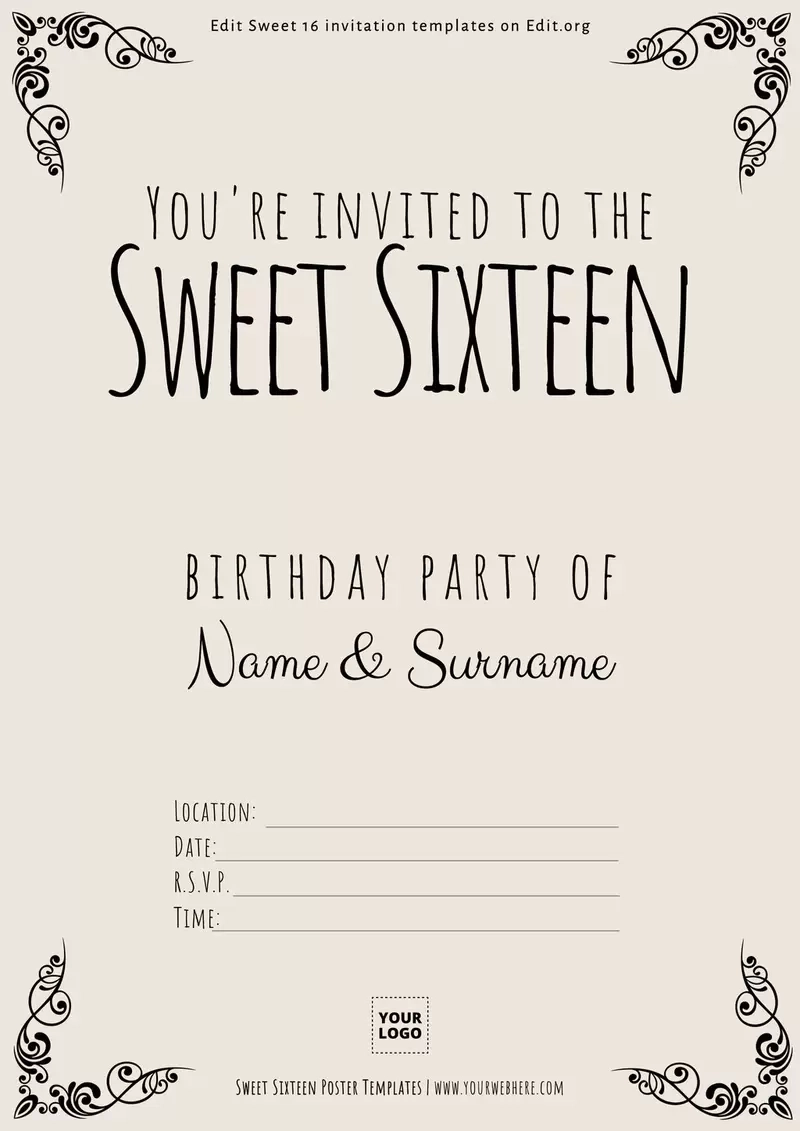 Printable Invitation Templates Free