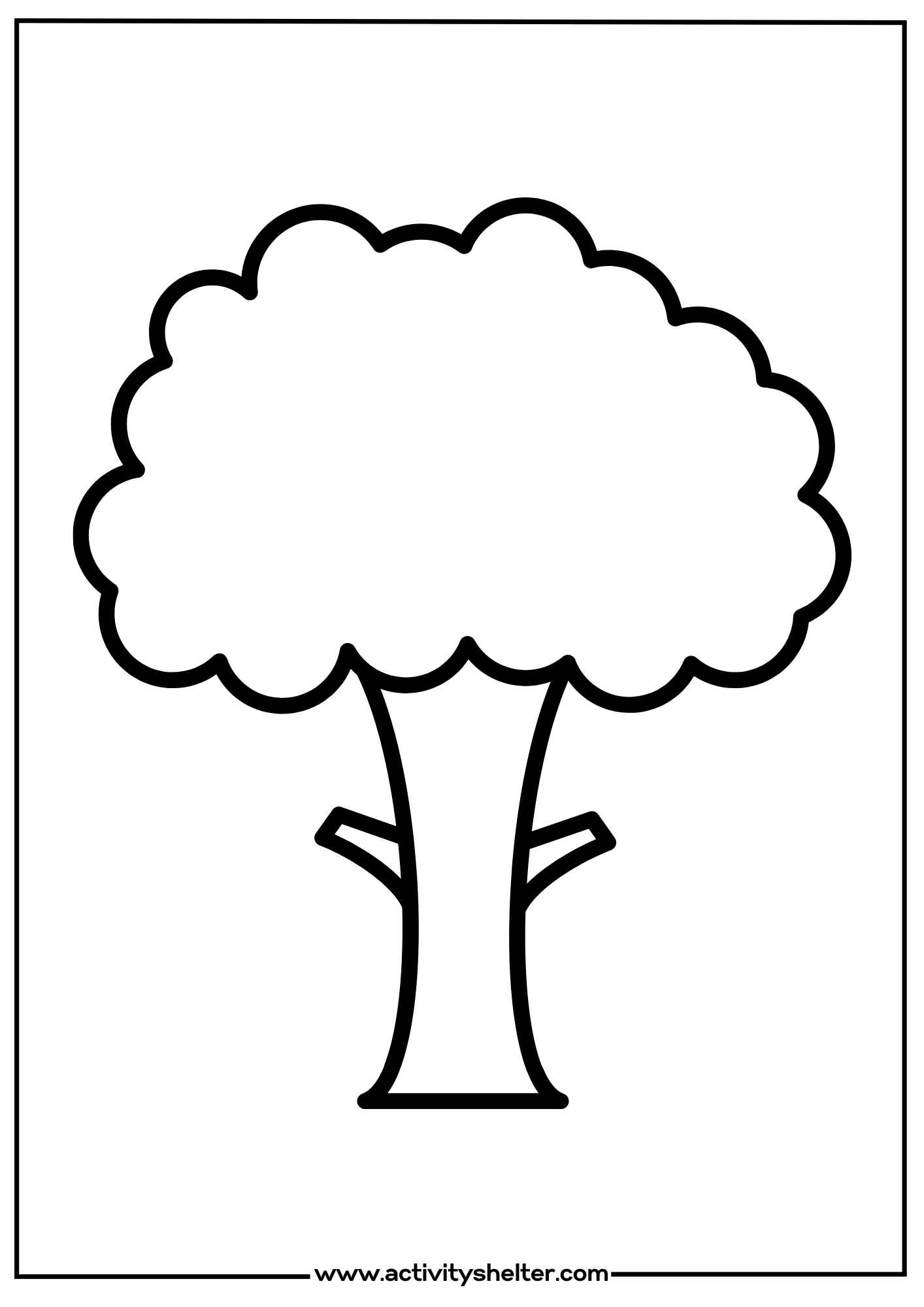 Blank Tree Template Printable