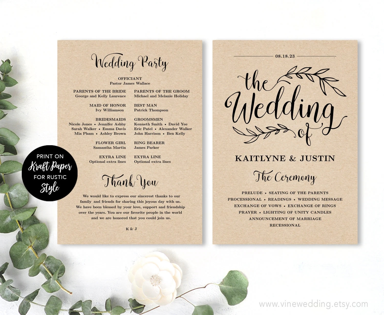 Printable Wedding Program Wedding Program Template Kraft Wedding Programs Cheap DIY Program EDITABLE Text 5x7 VW01 Etsy de Printable Wedding Program Wedding Program Template Kraft Wedding Programs Cheap DIY Program EDITABLE Text 5x7 VW01 Etsy de