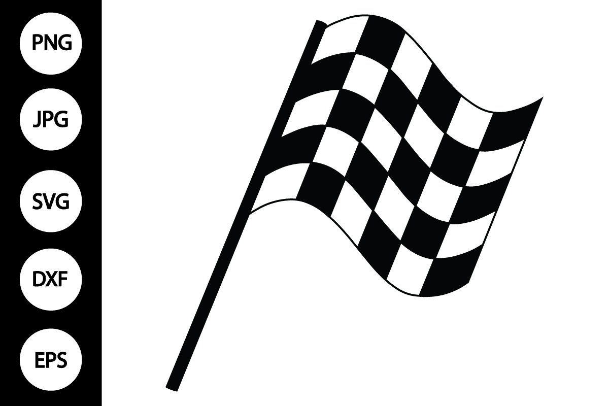 Racing Flag SVG Checkered Flag SVG