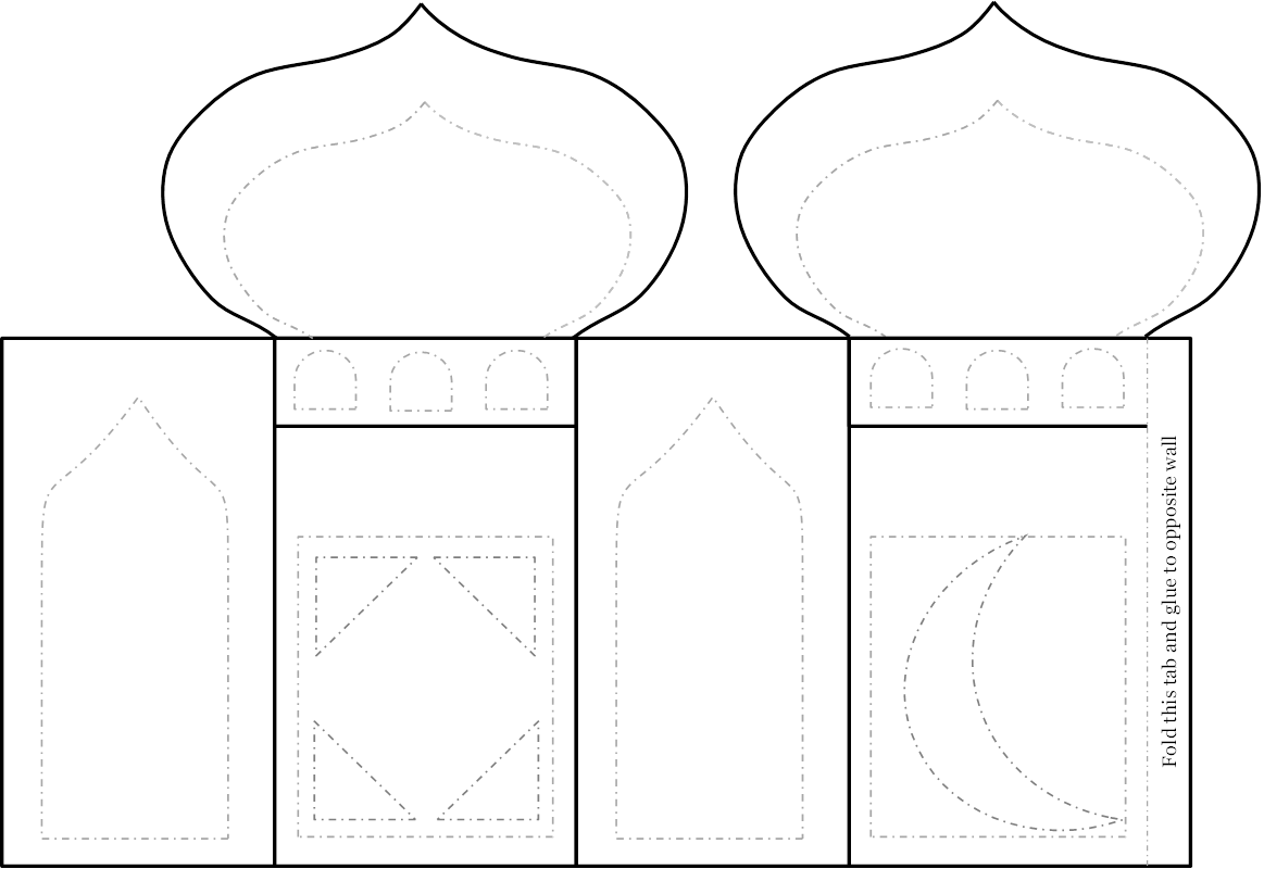Ramadan Craft Project Mosque Lantern Zaufishan