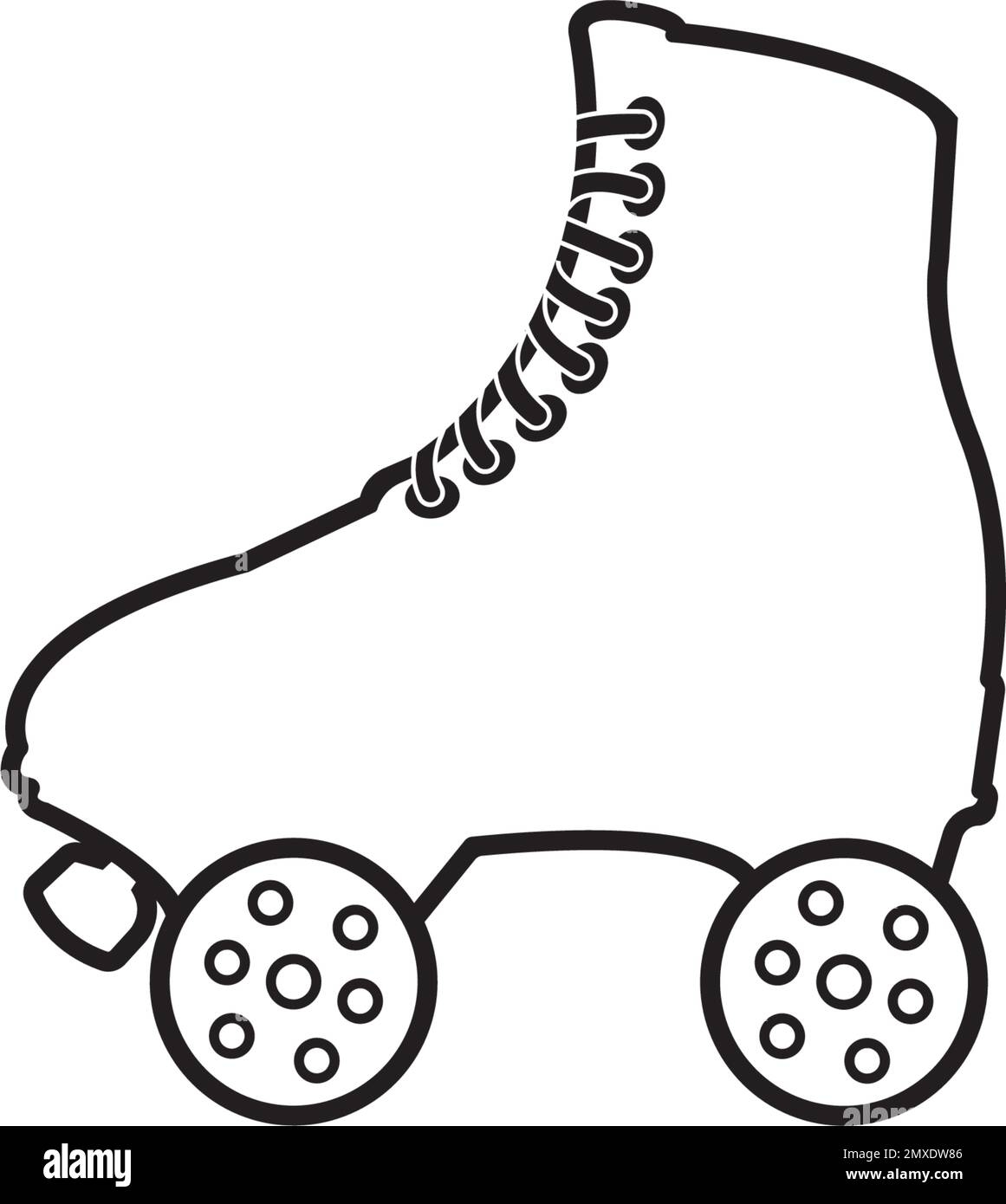 Roller Skating Figure Black And White Stock Photos Images Alamy