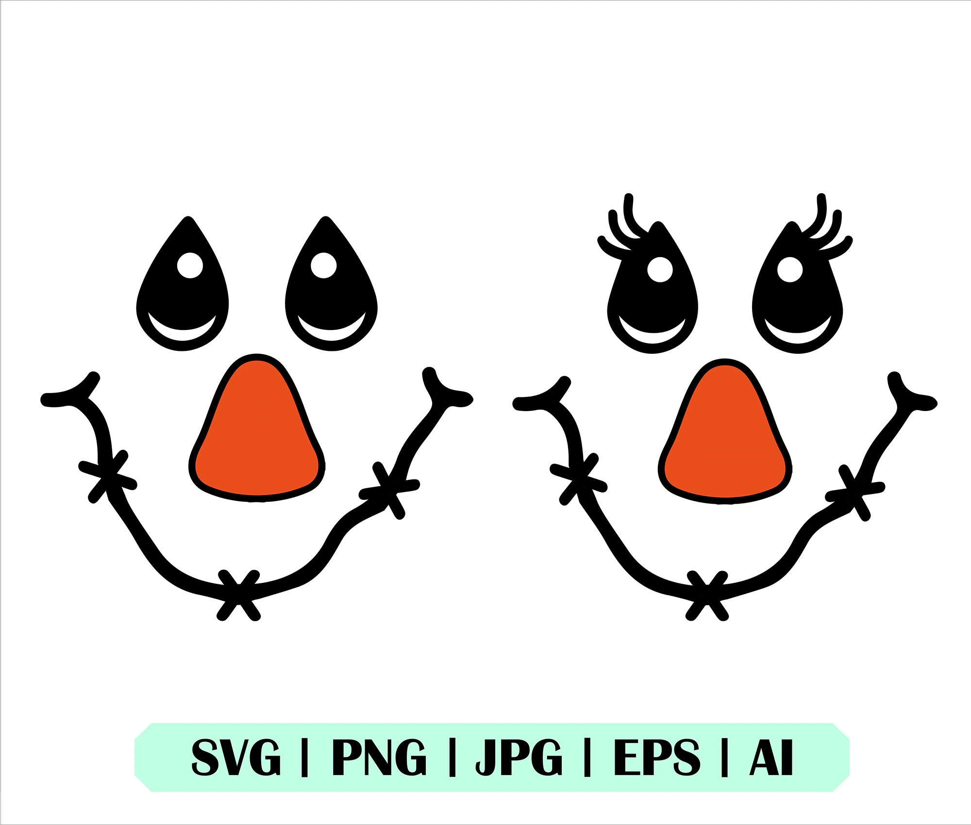 Scarecrow Face Svg Mr And Mrs Face Svg Coupe Svg Fall Svg Instant Download Cricut Clipart Cuttable File Svg Silhouette Vector Etsy