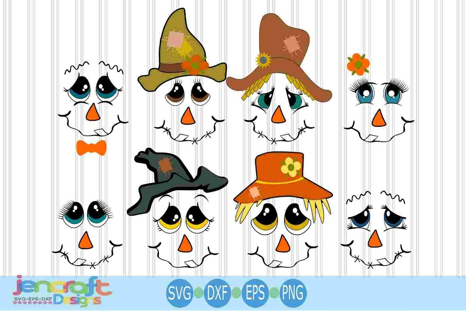 Printable Scarecrow Face Template