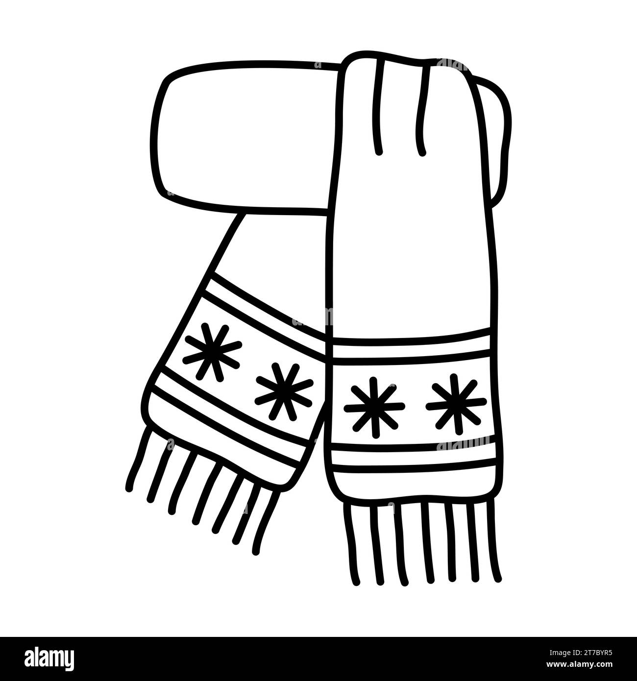 Scarf Outline Hi res Stock Photography And Images Alamy