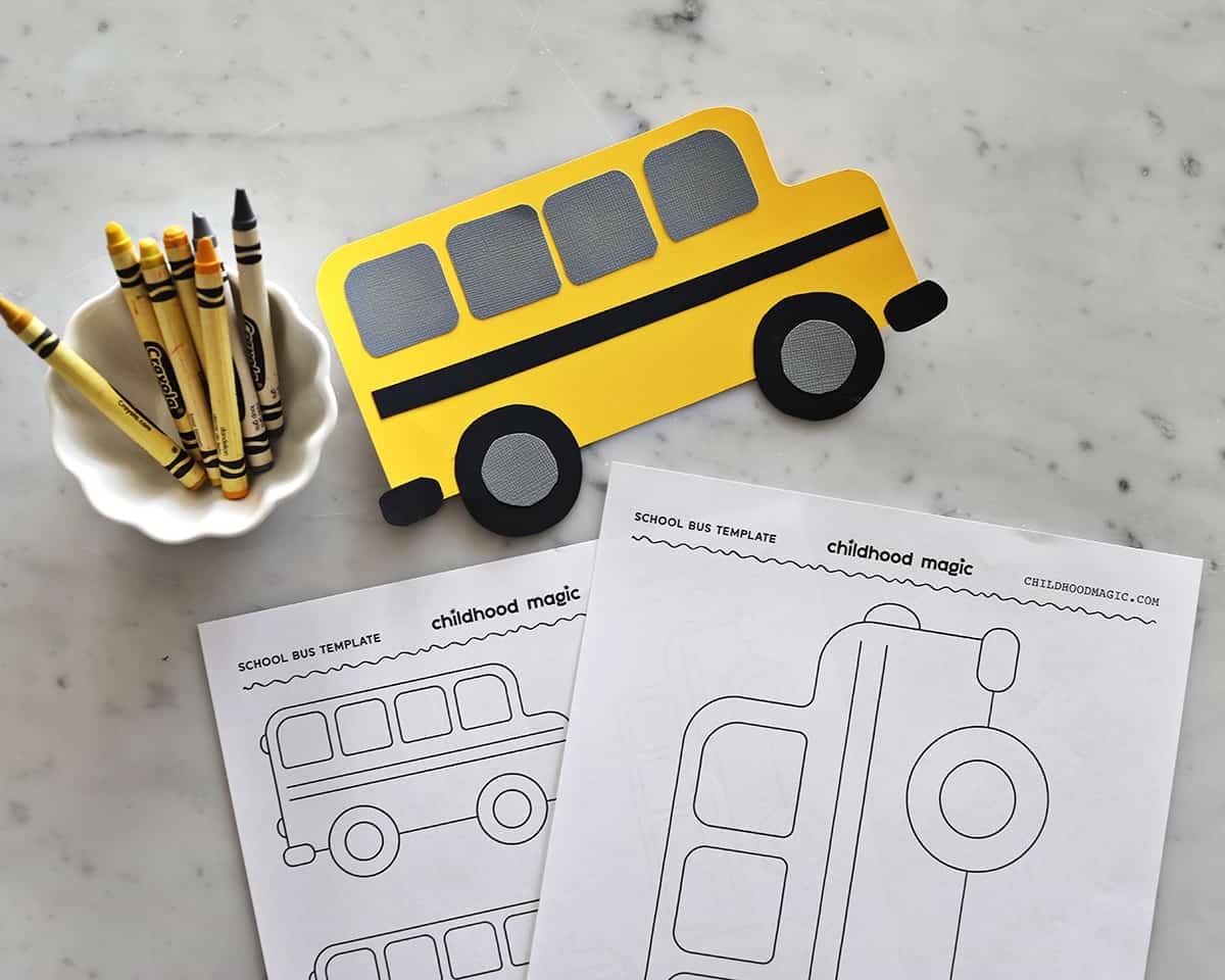 Free Printable Bus Template