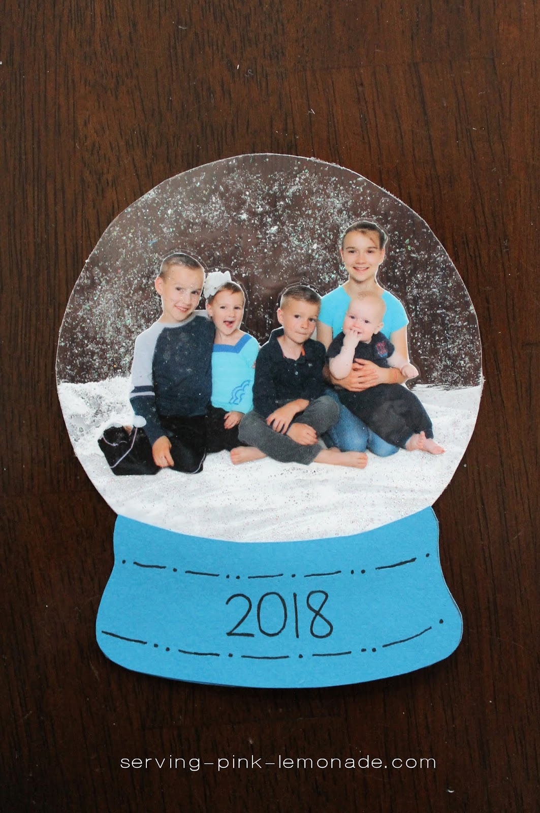 Serving Pink Lemonade Snow Globe Ornament Gifts Kids Can Make 