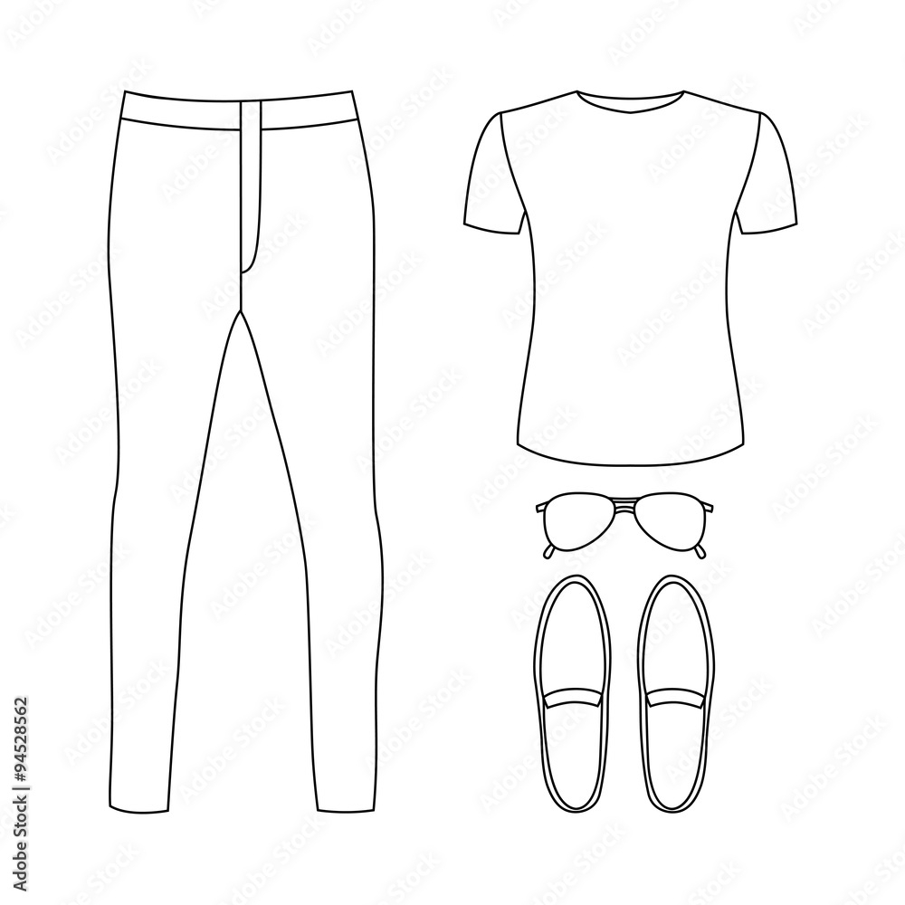 Printable Shirt And Pants Template