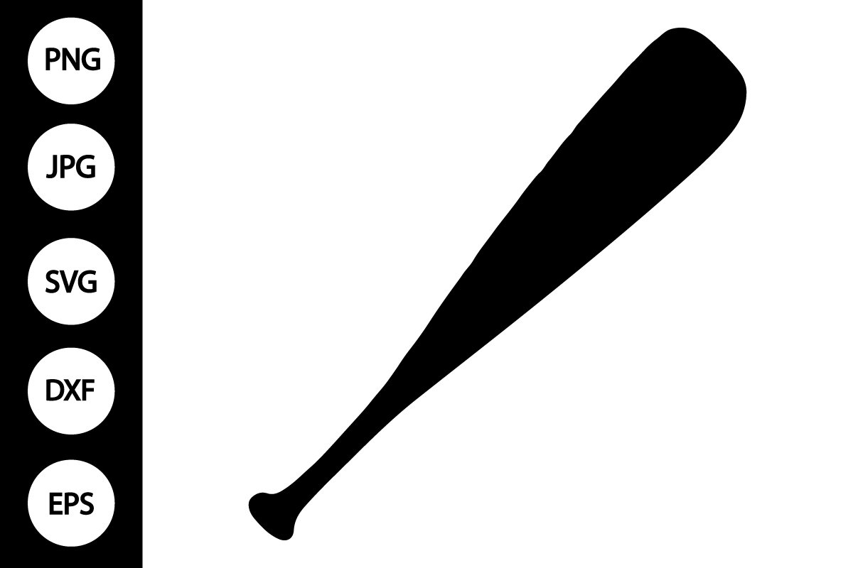 Silhouette Baseball Bat SVG 3618272 