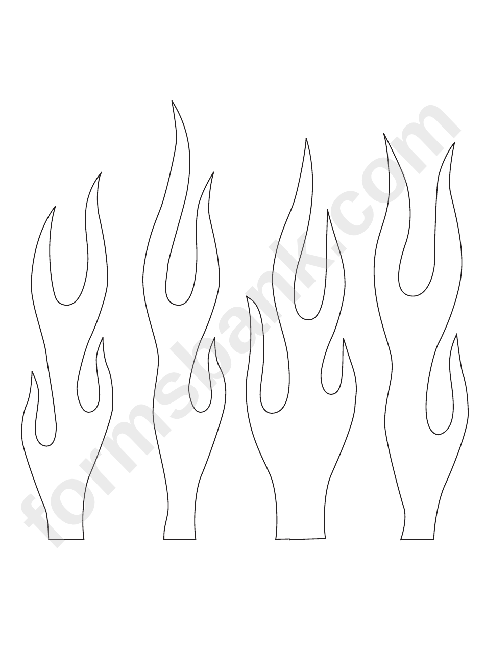 Free Printable Flame Template