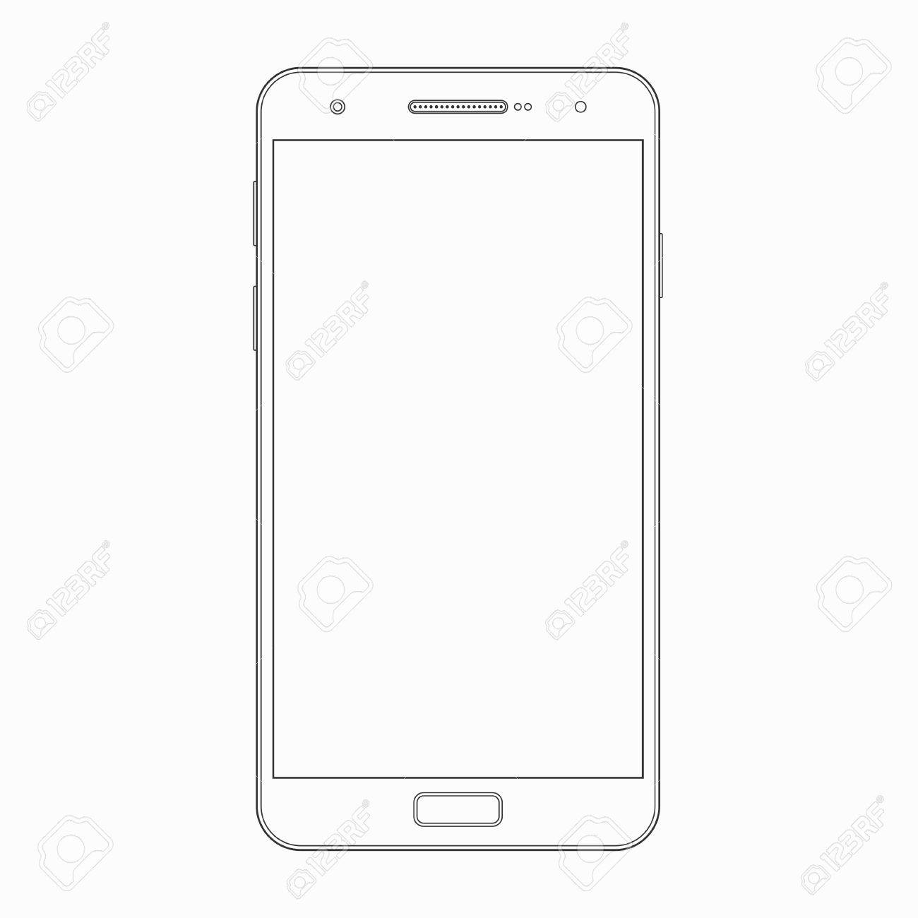 Cell Phone Template Printable
